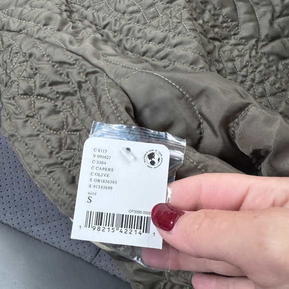 Free People Green Quilted Jacket - Picture 4 of 8